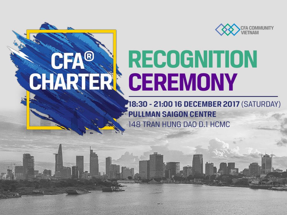 Lễ trao Chứng chỉ CFA, CFA Charter Precognitive Ceremony 2017